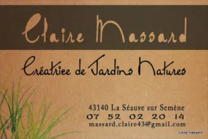 Claire MASSARD Ingénieur Conseil Conception Paysagère à La Séauve-sur-Semène