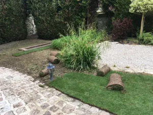 Eurojardins Paysagiste Jardinier elagage service à la personne Crépy en Valois Nouveau robot de débroussaillage à Gilocourt