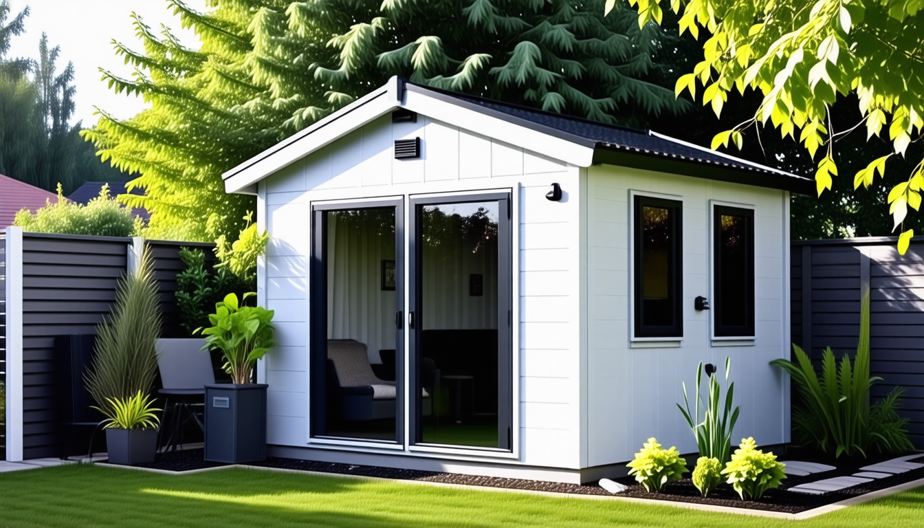 découvrez l'abri de jardin connecté, alliant confort et sécurité. pilotage intelligent de la lumière pour un espace extérieur aménagé et sécurisé à votre image. transformez votre jardin en un lieu moderne et fonctionnel grâce à la technologie.