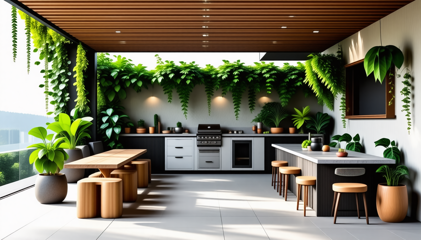 découvrez comment aménager une cuisine d'été harmonieuse et intégrée dans la verdure. transformez votre espace extérieur en un véritable havre de paix, avec des conseils pratiques pour choisir les matériaux, les équipements et l'ameublement adaptés à votre jardin. profitez des plaisirs de la cuisine en plein air tout en restant en symbiose avec la nature.