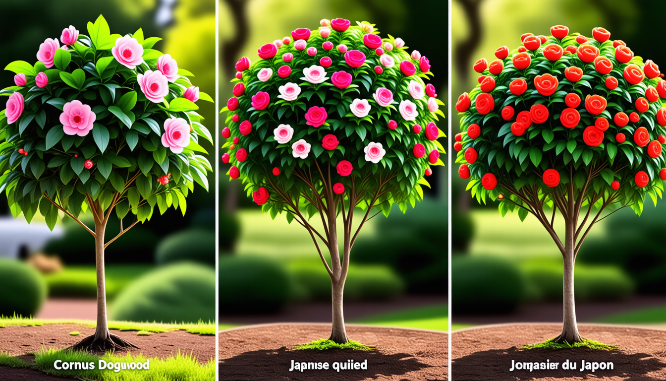 découvrez notre sélection d'arbustes en c : camélia élégant, cornouiller coloré et cognassier du japon, parfaits pour embellir votre jardin toute l'année.