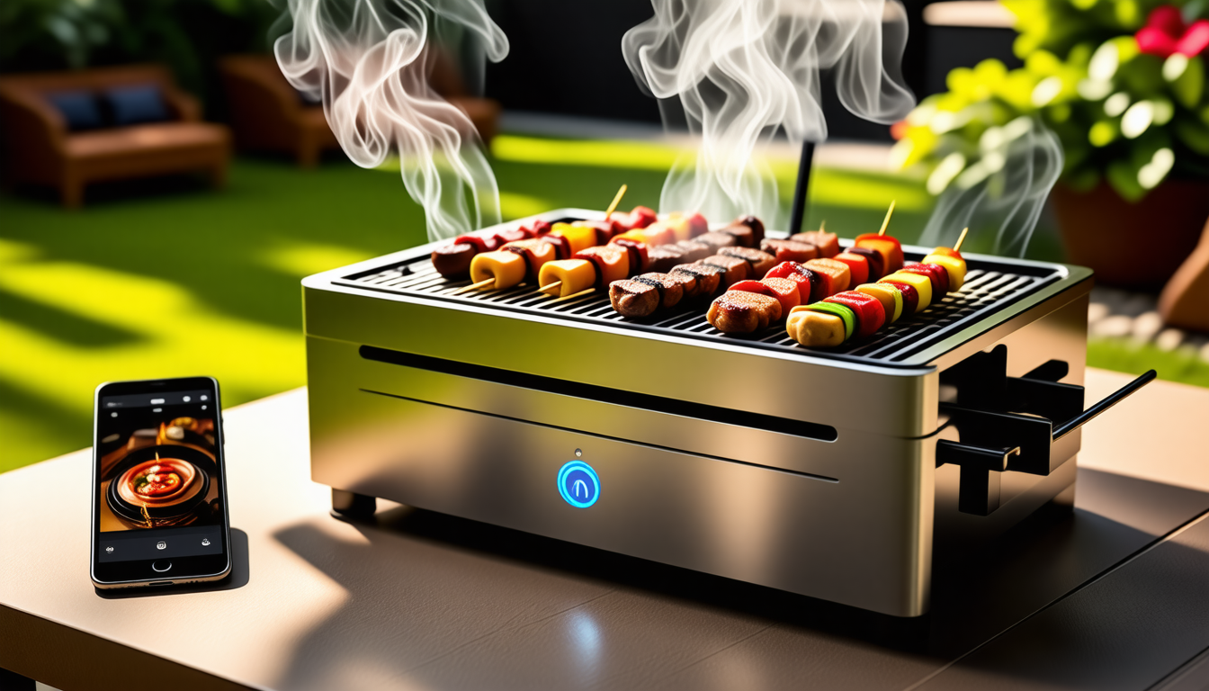 découvrez le barbecue connecté qui révolutionne vos repas en plein air. contrôlez la cuisson de vos viandes et légumes directement depuis votre smartphone, pour un barbecue parfaitement réussi à chaque fois. profitez d'une technologie innovante qui simplifie votre expérience culinaire tout en assurant des saveurs inégalées.