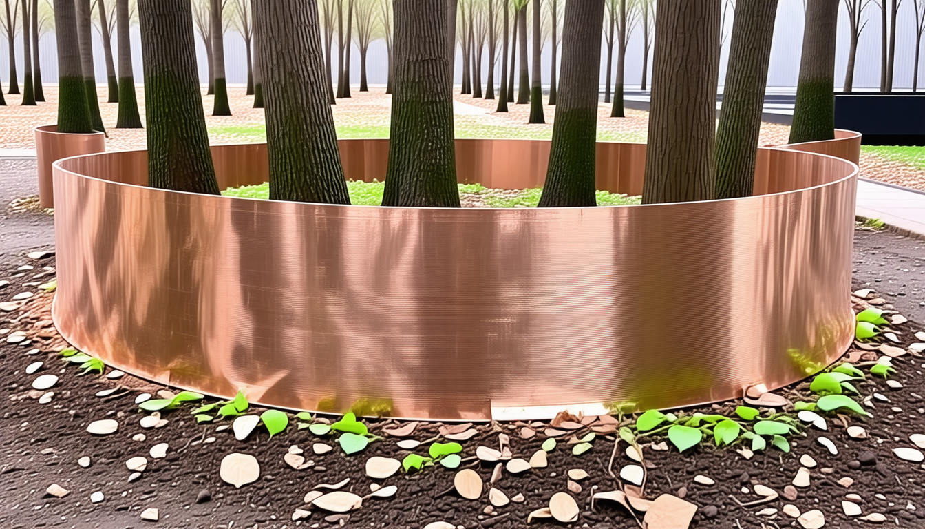 découvrez comment utiliser des morceaux de cuivre autour des troncs d'arbres pour protéger efficacement vos plantes des limaces et préserver votre jardin naturellement.