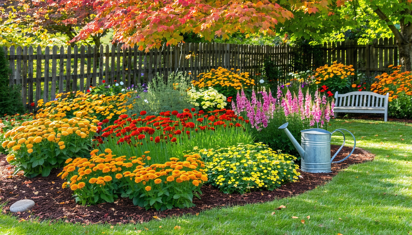 aménagez un jardin de fleurs pour des compositions florales automnales: variétés adaptées, harmonies de couleurs, calendrier de plantation et soins.