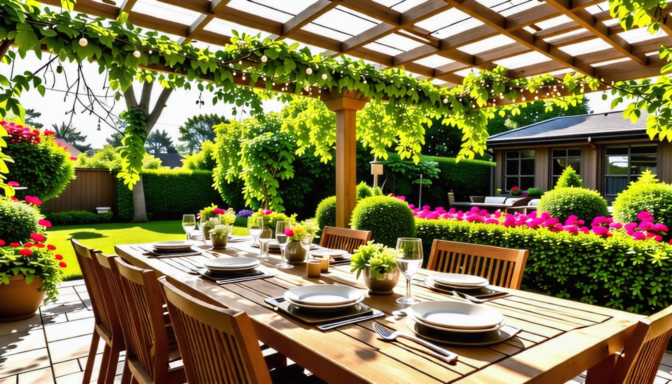 découvrez comment aménager un coin repas idyllique dans votre jardin grâce à une pergola. suivez nos conseils pratiques pour choisir le bon emplacement, les matériaux adaptés et des idées de décoration pour profiter pleinement de votre espace extérieur.