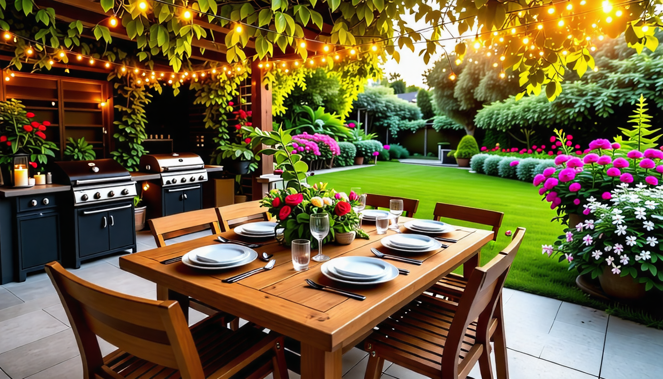 découvrez nos conseils pratiques pour aménager un coin repas extérieur dans votre jardin. apprenez à choisir les meubles, à décorer l'espace et à créer une atmosphère conviviale pour vos repas en plein air.