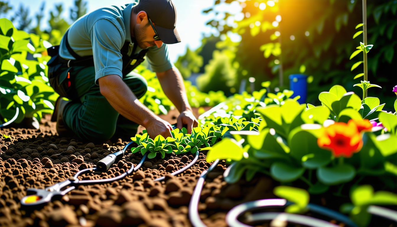 découvrez notre guide complet sur l'installation d'un arrosage goutte-à-goutte automatique. apprenez étape par étape à mettre en place ce système d'arrosage efficace qui prend soin de vos plantes tout en économisant de l'eau.