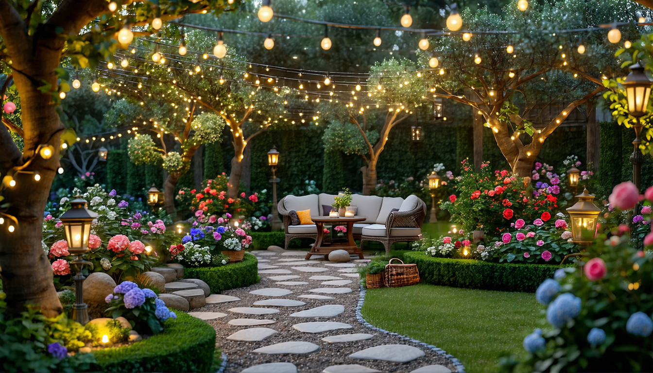 découvrez comment intégrer des éclairages d'ambiance pour transformer votre jardin en un espace romantique, chaleureux et élégant, idéal pour vos soirées en extérieur.