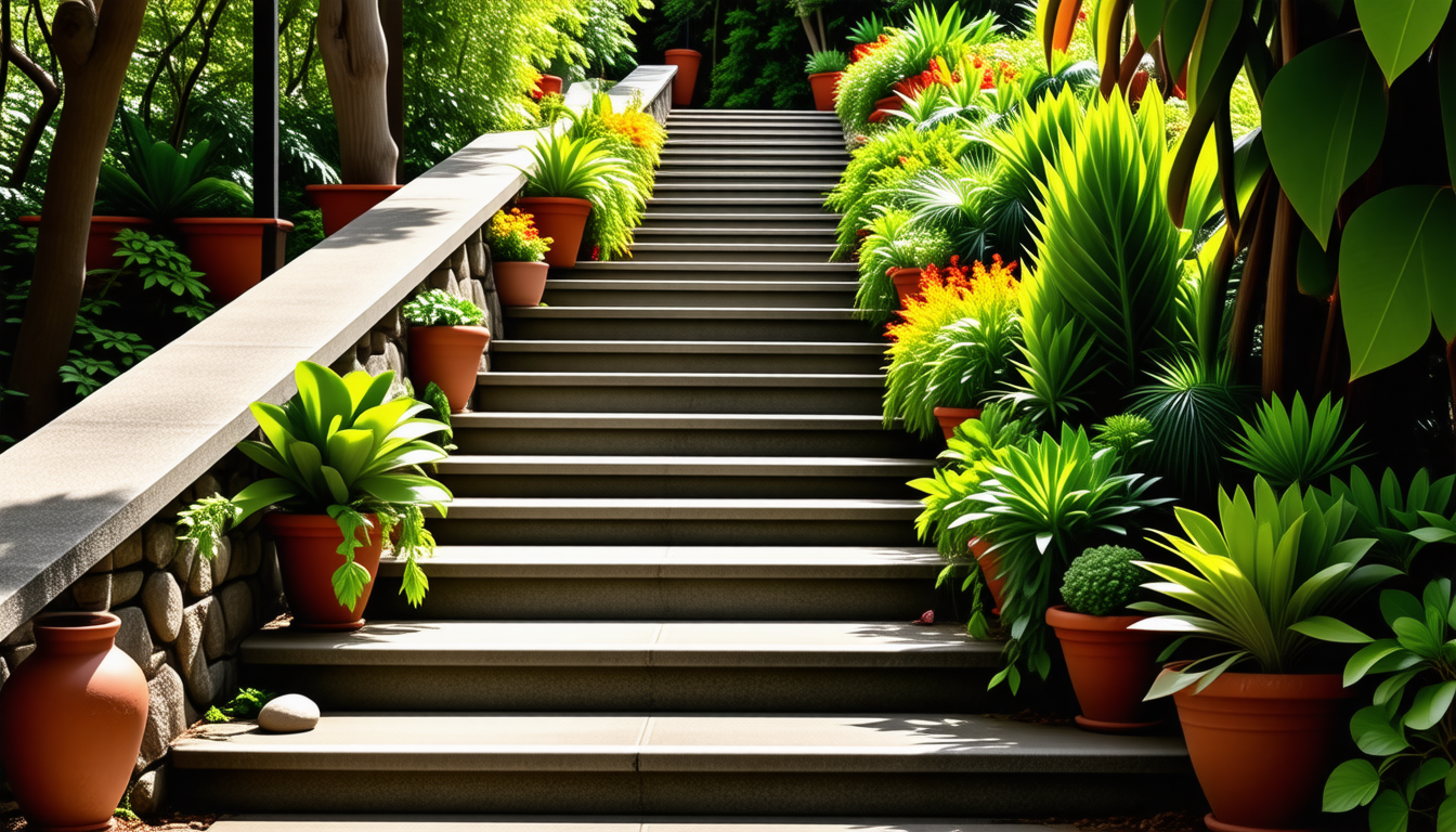 découvrez des astuces et conseils pratiques pour sublimer un escalier extérieur grâce à l'intégration harmonieuse de plantes et d'éclairages. transformez votre espace extérieur en un lieu accueillant et esthétique en jouant sur la verdure et l'éclairage. inspirez-vous de nos idées pour embellir votre escalier dès maintenant !