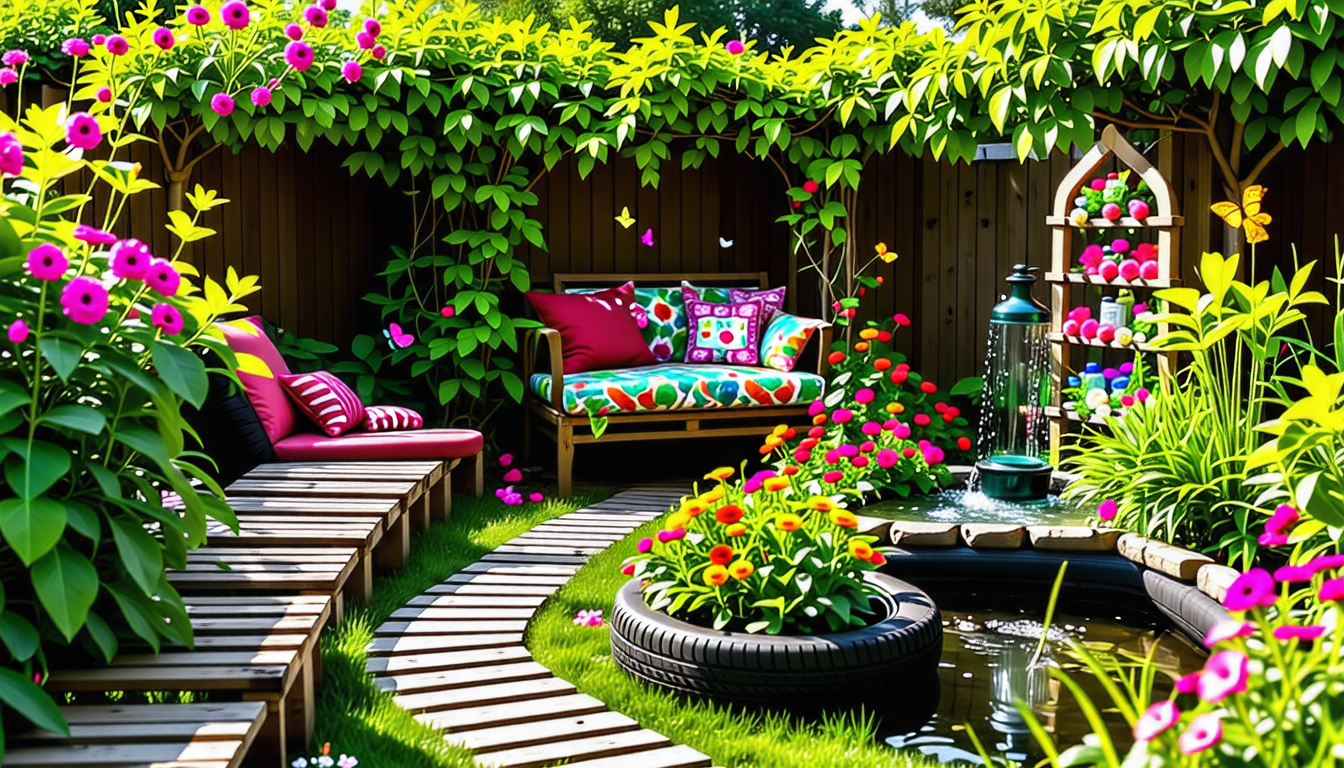 découvrez comment embellir votre jardin en utilisant des matériaux recyclés. des idées créatives et écologiques pour transformer votre espace extérieur tout en respectant l'environnement.