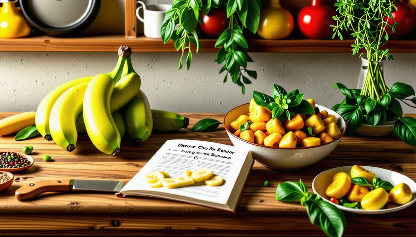 apprenez à exploiter le potentiel des bananes vertes avec ces 4 conseils astucieux pour les cuisiner. transformez cet ingrédient souvent oublié en délicieuses recettes et surprenez vos convives avec des plats savoureux et originaux.