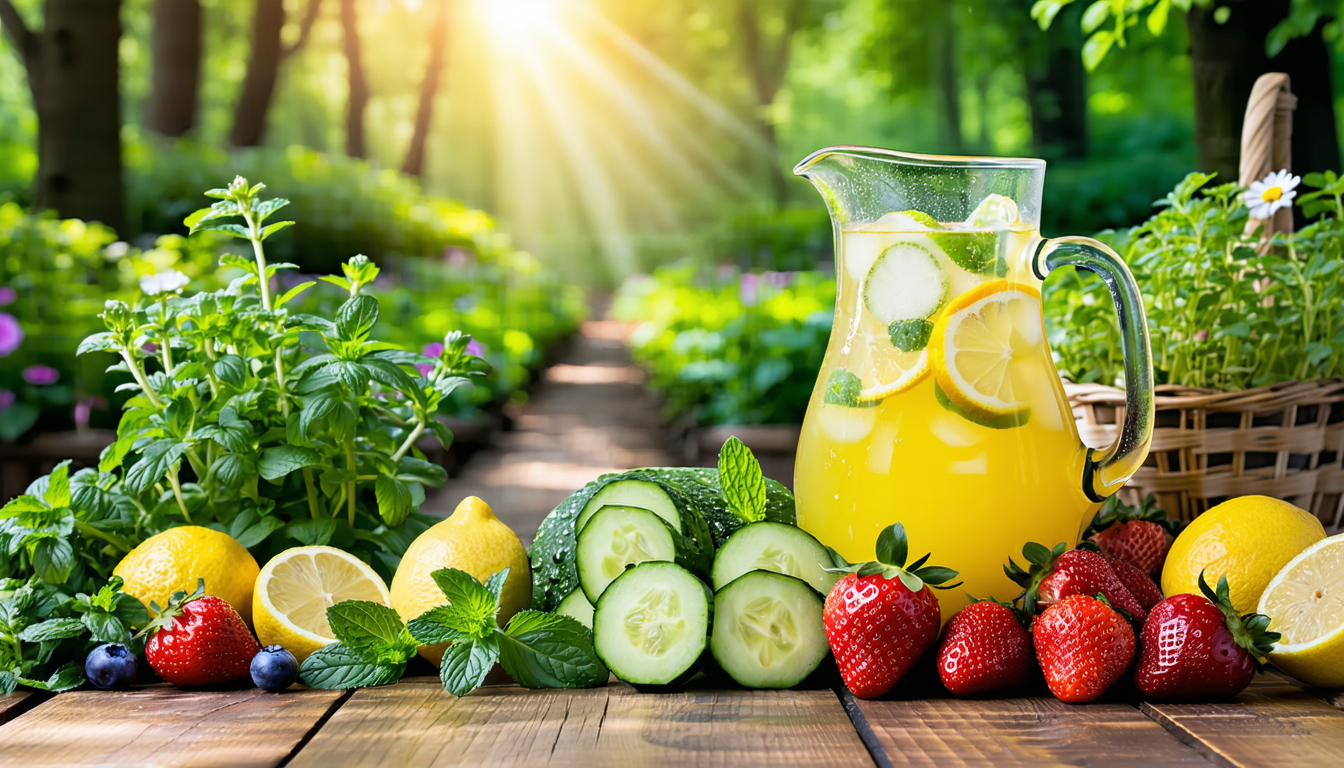 apprenez à utiliser les ressources de votre jardin pour préparer facilement des boissons santé naturelles, savoureuses et riches en bienfaits pour votre corps.