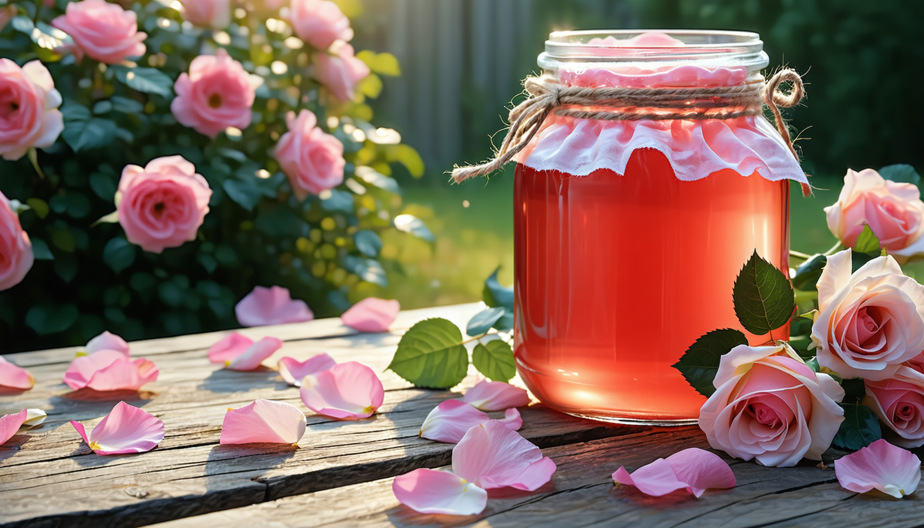 découvrez la gelée de rose, une délicieuse confiture qui éveille vos sens et illumine vos moments de gourmandise. savourez la douceur florale de cette préparation artisanale, parfaite pour enrichir vos petits-déjeuners ou sublimer vos desserts.