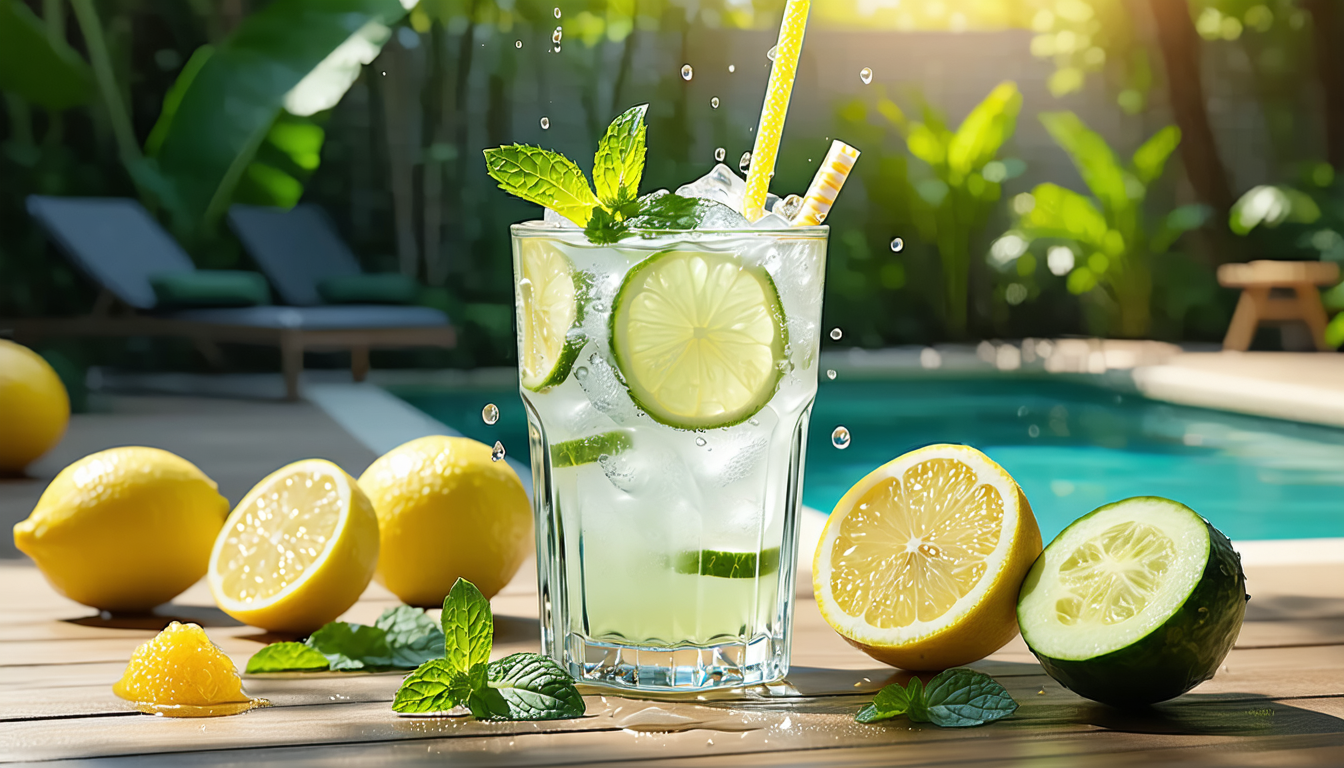 découvrez la recette de l'eau de sassy, une boisson rafraîchissante et détoxifiante qui vous aide à obtenir un ventre plat cet été. parfaite pour hydrater votre corps et stimuler votre métabolisme, cette recette simple et naturelle vous accompagnera tout au long de la saison chaude.