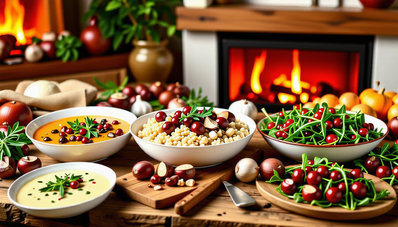 découvrez 7 recettes salées audacieuses qui subliment les châtaignes, un ingrédient sous-estimé. de l'apéritif au plat principal, explorez des combinaisons savoureuses qui raviront vos papilles et éleveront vos repas à un niveau gastronomique inédit.