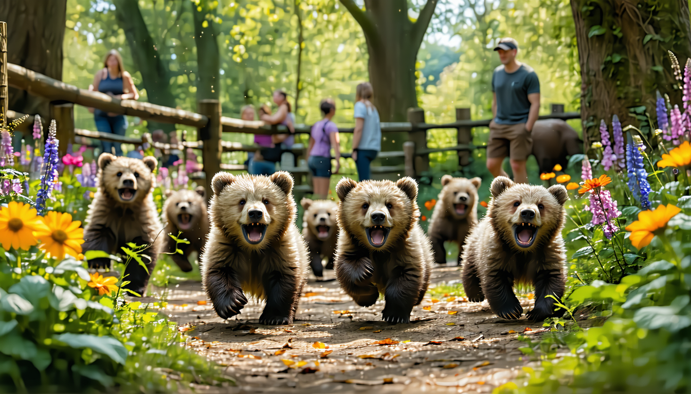 découvrez l'envoûtante aventure des oursons fugitifs au zoo de devon ! pendant une semaine, plongez dans un monde de douceurs éphémères et assistez à des moments inoubliables avec ces adorables créatures. ne manquez pas cette occasion unique de les voir en action !