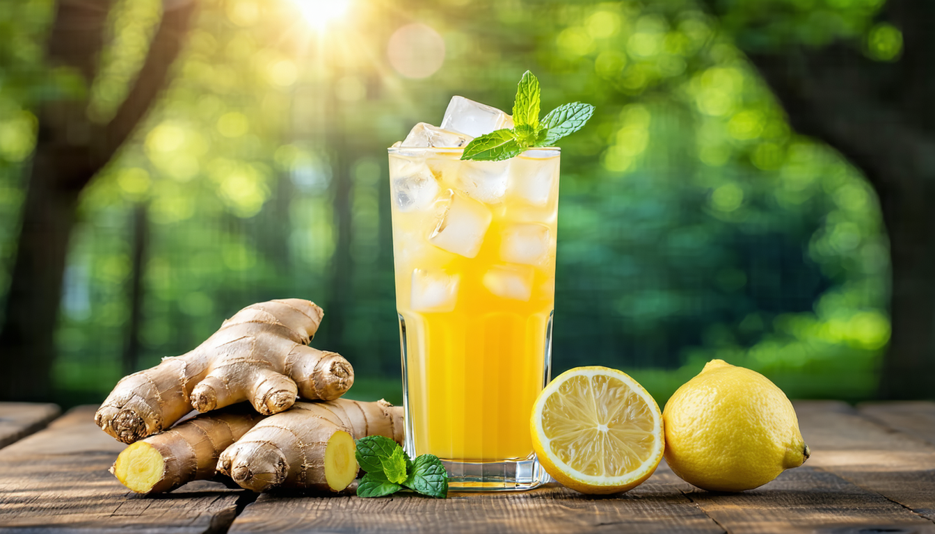 découvrez le jus de gingembre, la boisson estivale par excellence ! énergisant et rafraîchissant, il apporte vitalité et fraîcheur à vos journées ensoleillées. à savourer sans modération cet été !