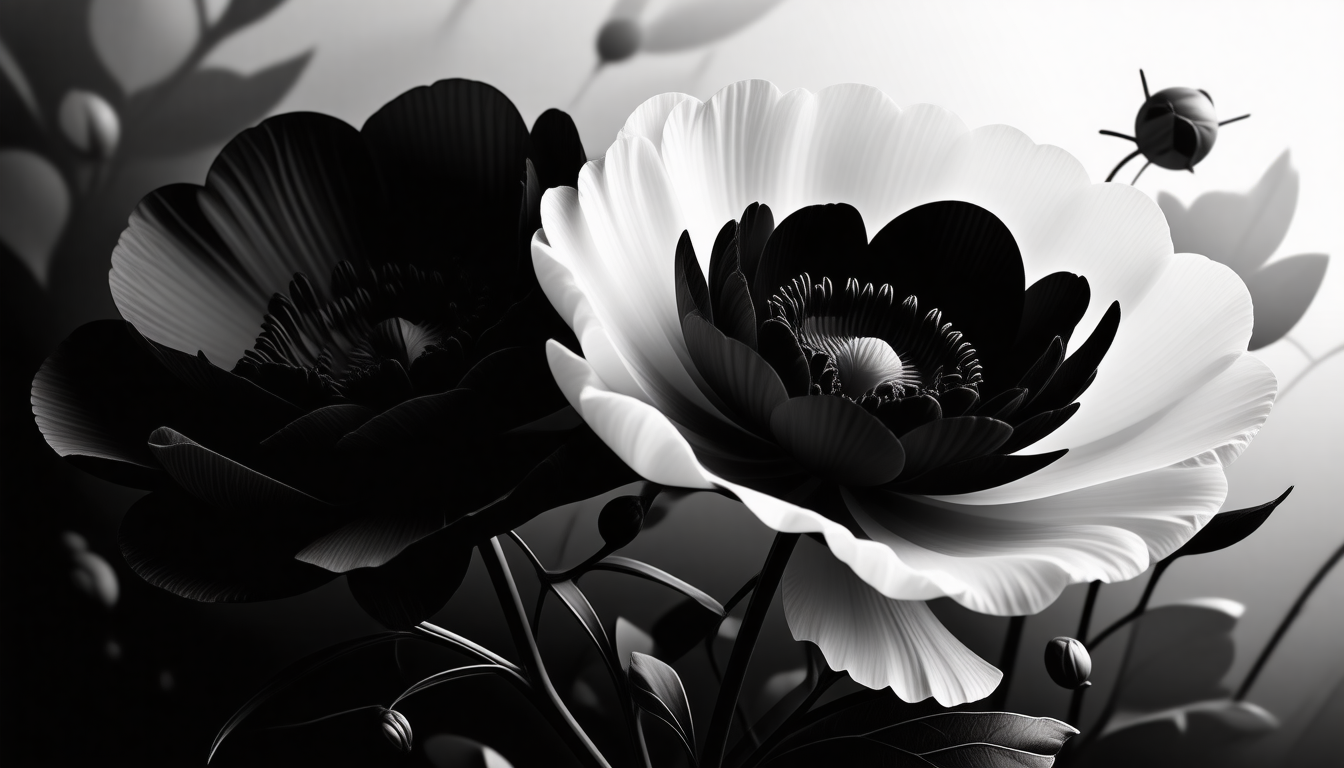 découvrez l'élégance des fleurs noires et blanches dans notre article. explorez comment ce contraste saisissant peut sublimer vos compositions florales et apporter une touche de sophistication à vos événements. idées et inspirations à portée de main!