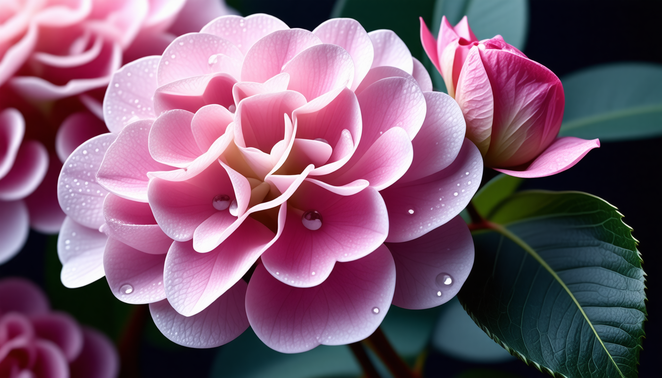 découvrez l'hortensia rose, symbole d'émotion et d'amour naissant, une fleur délicate qui exprime douceur et tendresse dans chaque pétale.
