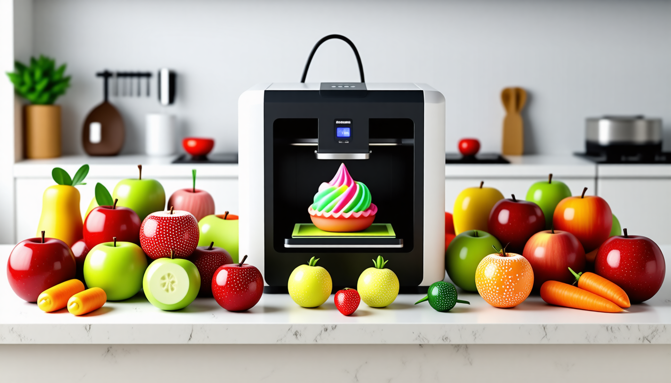 découvrez l'univers fascinant des imprimantes 3d alimentaires pour embellir vos fruits et légumes ! transformez vos créations culinaires en véritables œuvres d'art grâce à notre technologie innovante. apportez une touche de créativité à vos plats et surprenez vos invités avec des décorations comestibles uniques.