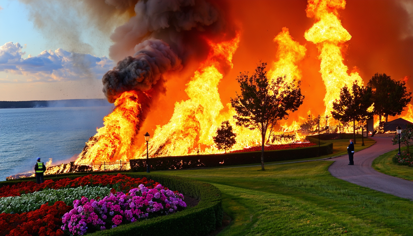 un simple travail de jardinage sur la côte de la mer baltique tourne au drame lorsqu’un incendie incontrôlable éclate, détruisant la zone environnante. découvrez comment ce qui devait être une journée ordinaire s’est transformé en catastrophe.