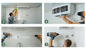 L’installation d’une VMC (Ventilation Mécanique Contrôlée) dans une salle de bain s’impose aujourd’hui comme une nécessité incontournable pour prévenir l’humidité excessive. Ce phénomène, à l’origine de l’apparition fréquente de moisissures, dégrade non seulement les murs et les matériaux mais impacte […]