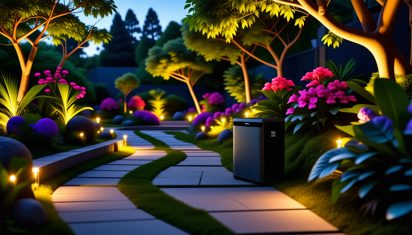 découvrez comment intégrer une batterie de stockage pour alimenter votre jardin la nuit. transformez votre espace extérieur en un lieu magique et fonctionnel, tout en optimisant l'utilisation de l'énergie renouvelable. profitez d'un éclairage harmonieux et d'une ambiance accueillante, même après le coucher du soleil.
