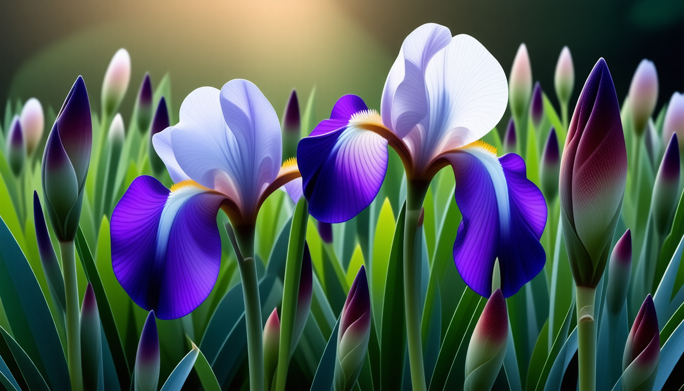 découvrez la symbolique de l'iris, fleur de l'espérance et des bonnes nouvelles, et laissez-vous inspirer par sa beauté et son message d'optimisme.