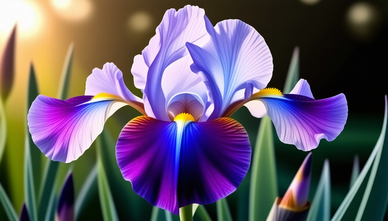 découvrez la symbolique de l'iris, fleur d'espérance et de bonnes nouvelles, et laissez-vous inspirer par sa beauté et sa signification positive.