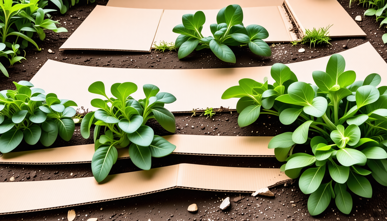 découvrez comment utiliser le paillage naturel avec du carton pour enrichir votre jardin de manière écologique et économique.