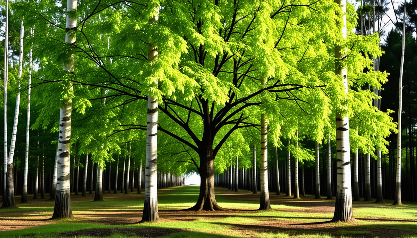 découvrez comment mettre en valeur le tronc blanc distinctif du bouleau pubescent grâce à nos conseils d'entretien et d'aménagement paysager.
