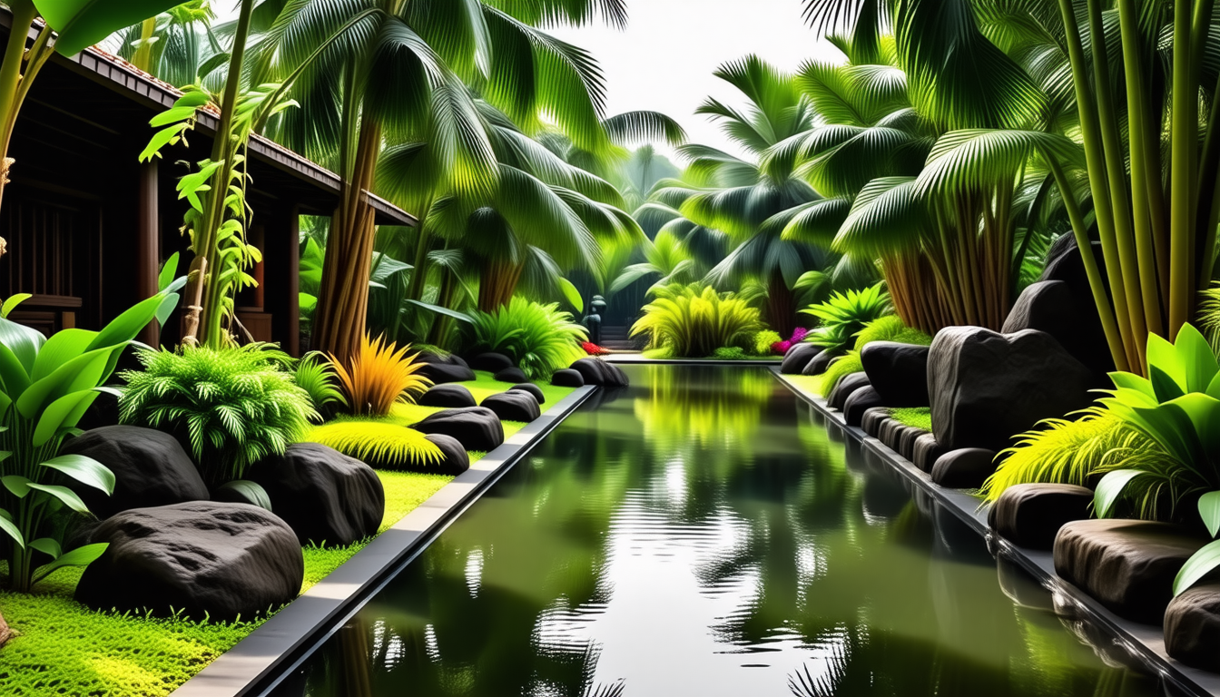 découvrez l'univers envoûtant du jardin balinais, un espace où l'exotisme rencontre la sérénité. plongez dans la beauté des plantes tropicales, des lotus apaisants et des lanternes traditionnelles qui transformeront votre extérieur en un véritable havre de paix.