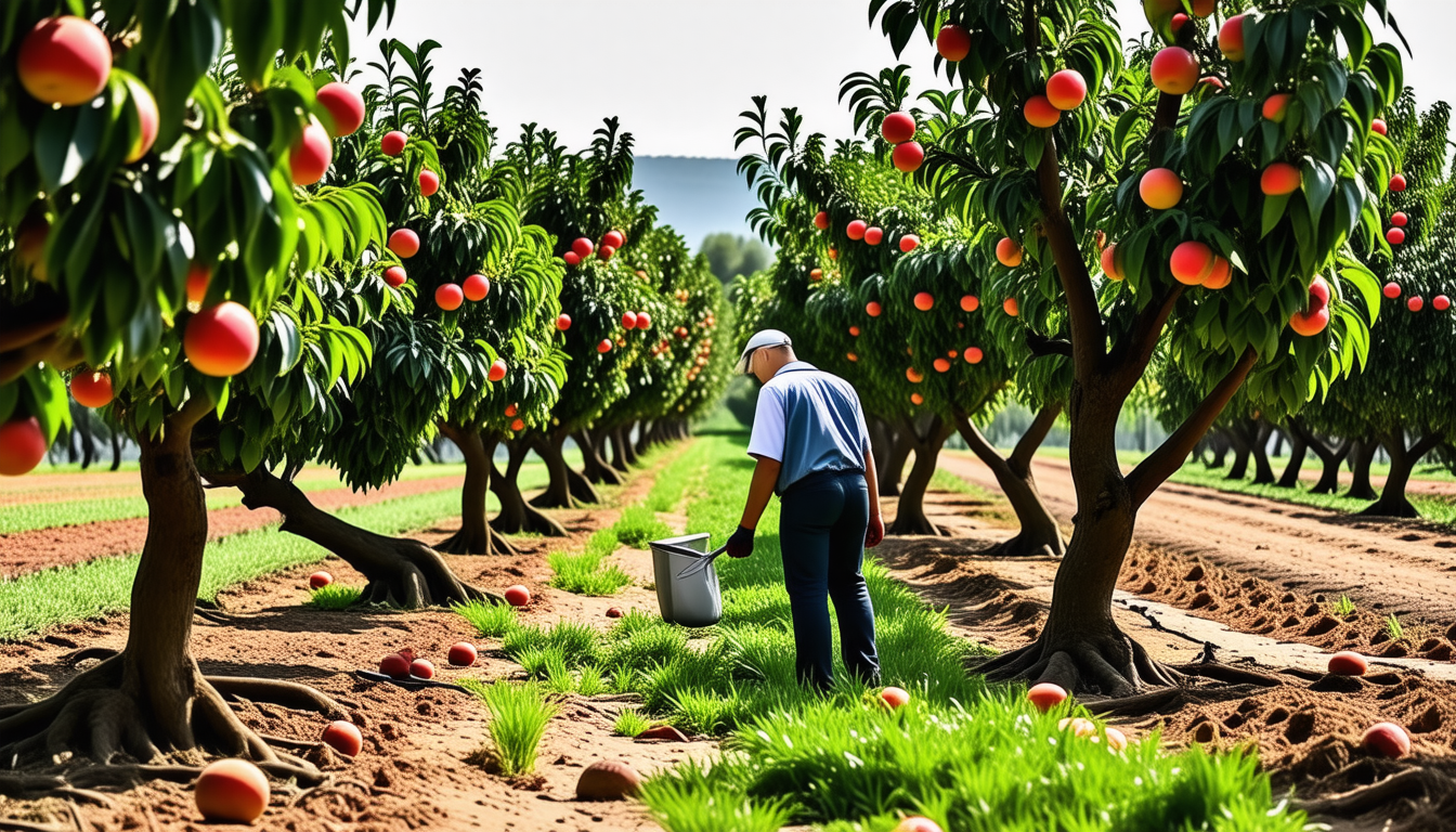 découvrez comment réaliser l'éclaircissage des fruits et la taille annuelle du pêcher pour optimiser la qualité et la production de vos récoltes.