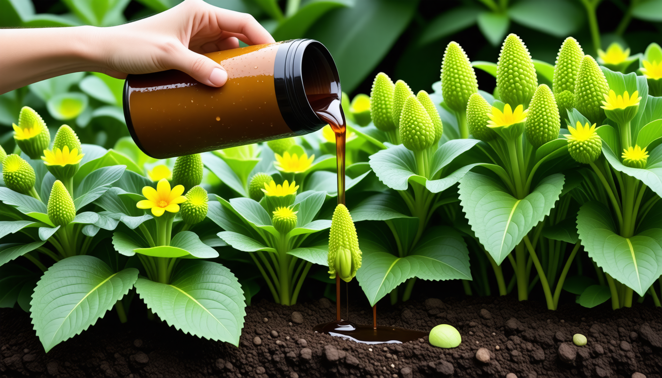 découvrez comment le purin de consoude peut stimuler la croissance et la floraison de vos plantes fleuries pour un jardin éclatant de santé.