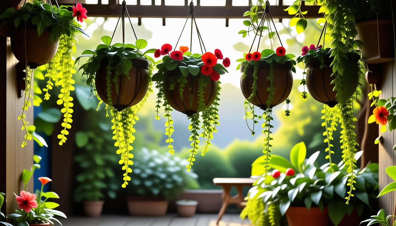 découvrez comment les pots suspendus peuvent transformer votre espace en un jardin aérien et élégant. apprenez à créer une ambiance harmonieuse avec des plantes en hauteur, tout en optimisant votre décoration extérieure.