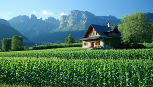 Maison la montagne peinte : cultivez du maïs pour la consommation fraîche, la farine ou la décoration