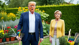 Newsom raillée : la déchaînée remarque de Trump sur l’équipement de jardinage tourne au ridicule