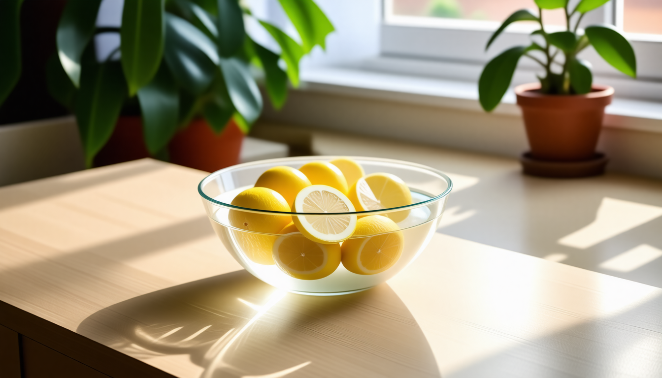 découvrez comment utiliser un bol d'eau citronnée pour éloigner efficacement les mouches de votre maison de manière naturelle et simple.