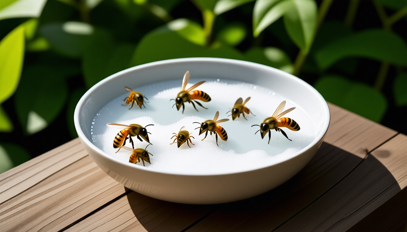 découvrez comment poser un bol d’eau sucrée pour attirer efficacement les guêpes et les éliminer sans danger.