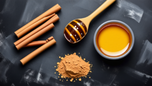 Poudrer les racines d’hormone de bouturage avec de la cannelle