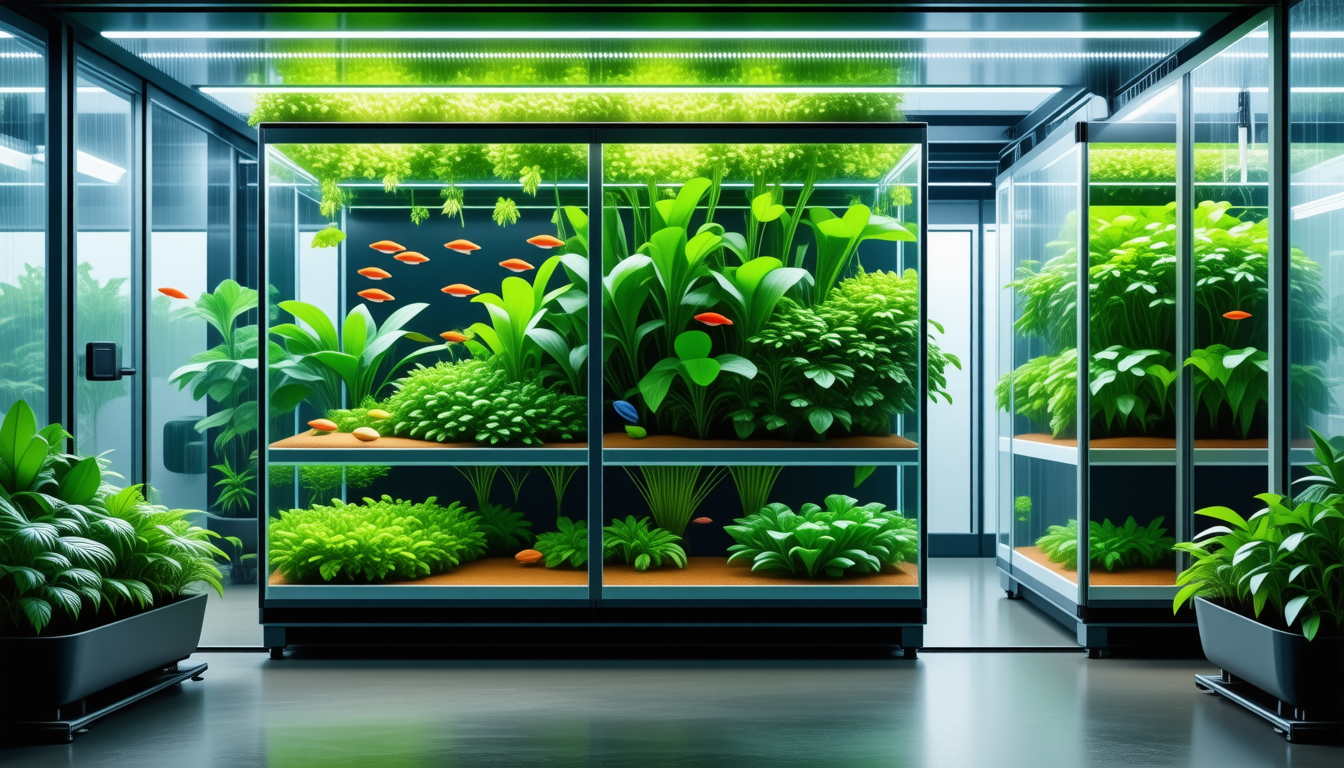 découvrez la serre aquaponique automatisée qui révolutionne le jardinage ! gérez facilement vos poissons et plantes grâce à une application conviviale. optimisez la croissance de vos cultures tout en préservant l'écosystème.