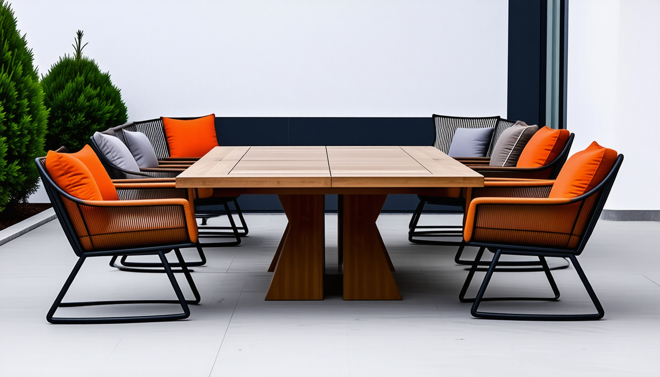 découvrez les dernières tendances en mobilier d'extérieur, alliant l'élégance du bois brut, la robustesse du métal et les formes organiques, pour un espace extérieur moderne et chaleureux.