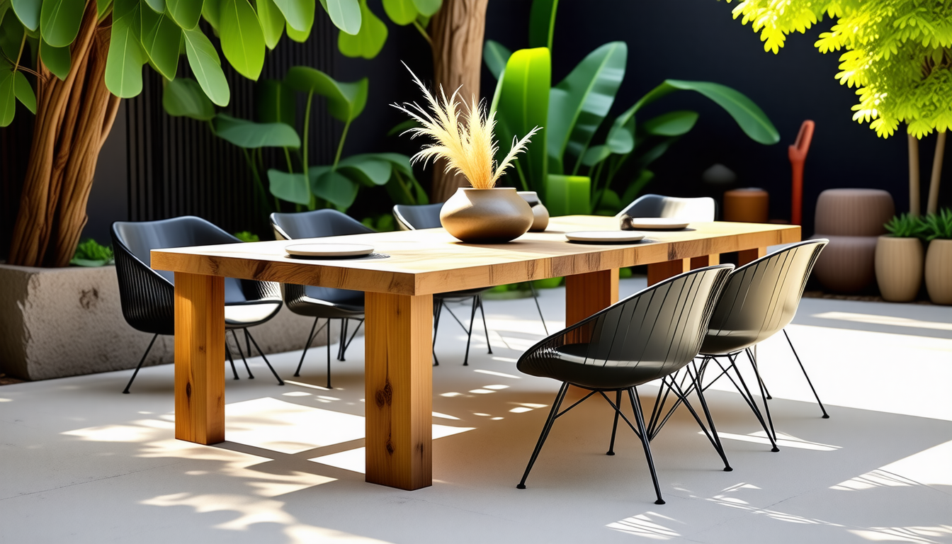 découvrez les dernières tendances en matière de mobilier extérieur avec des pièces en bois brut, des accents en métal et des designs aux formes organiques. transformez votre espace extérieur en un véritable havre de paix tendance et élégant.