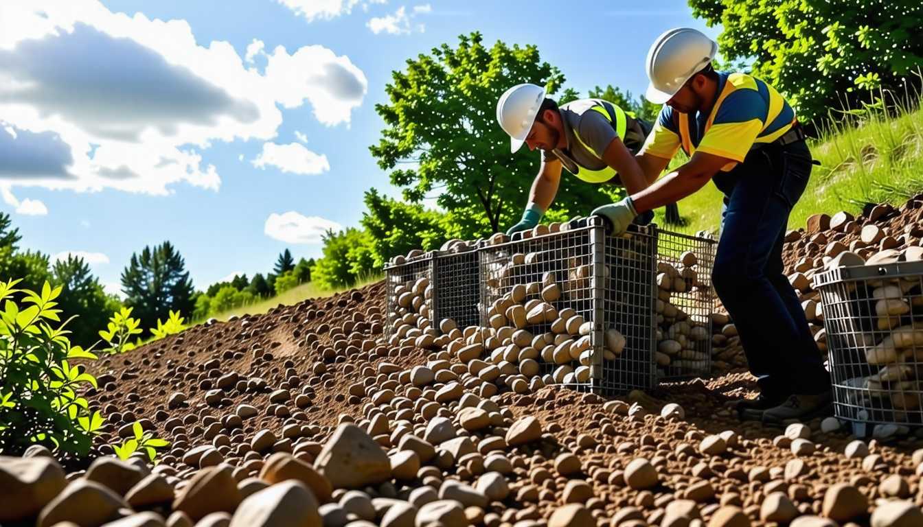 découvrez comment installer des gabions pour stabiliser une pente dans votre jardin. nos conseils pratiques et astuces vous guideront étape par étape pour réaliser des travaux paysagers esthétiques et durables. transformez vos espaces extérieurs tout en préservant l'environnement.