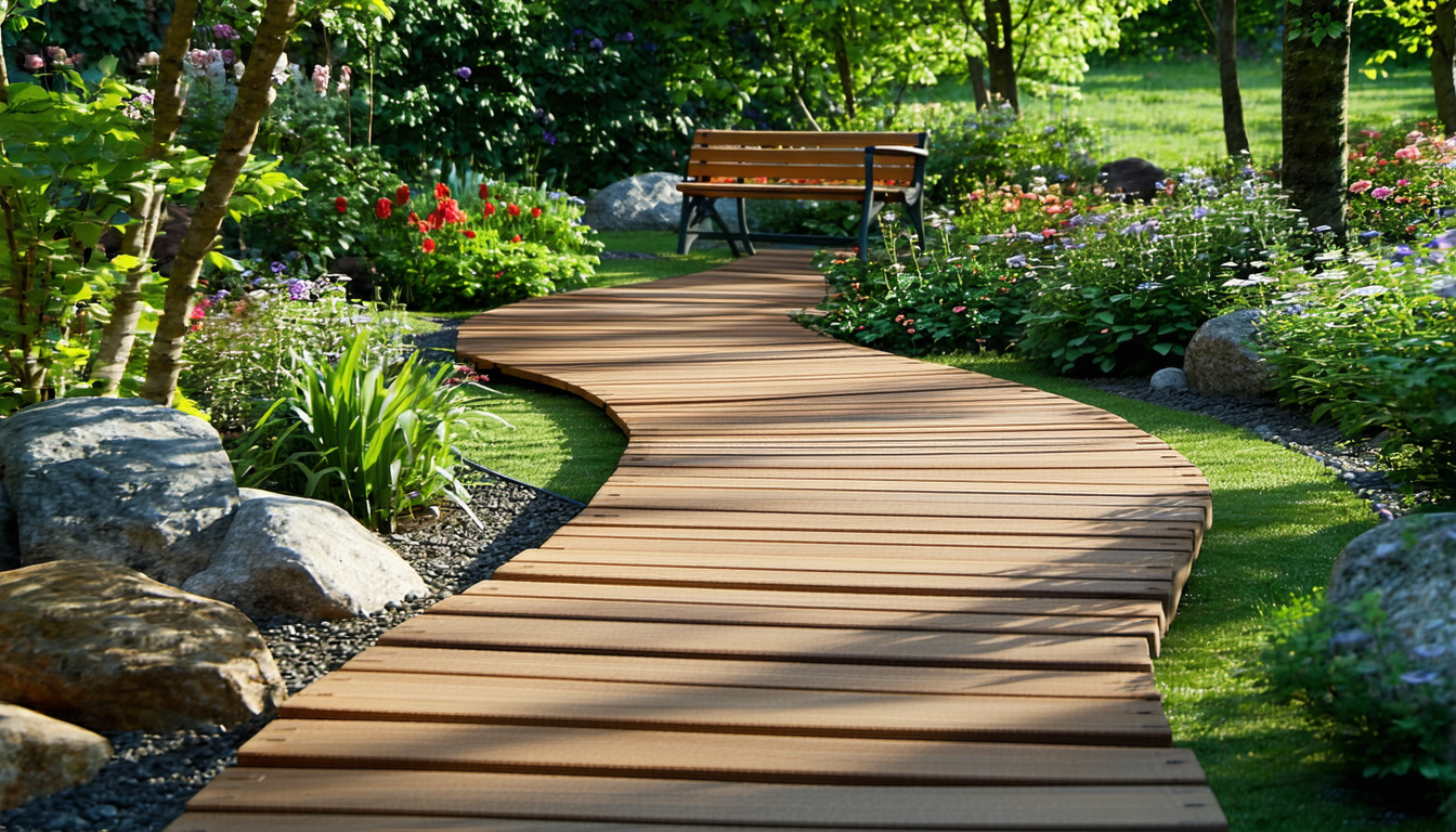 découvrez comment aménager votre espace extérieur avec un chemin en bois esthétique et naturel. suivez nos conseils pratiques pour l'installation et l'entretien de votre chemin paysager, pour un accès harmonieux à votre jardin.