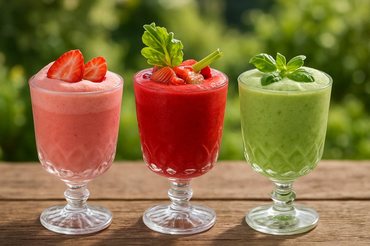 découvrez un trio mousseux bio irrésistible alliant la douceur de la fraise, l'acidité de la rhubarbe et la fraîcheur du basilic. une explosion de saveurs naturelles à savourer sans modération !